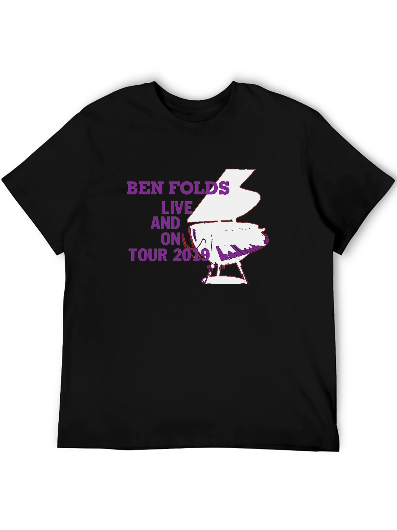 Ben Folds Live On Tour 2019 Black T-Shirt