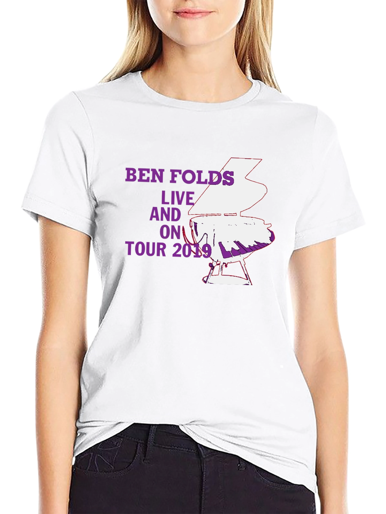 Ben Folds Live On Tour 2019 Black T-Shirt