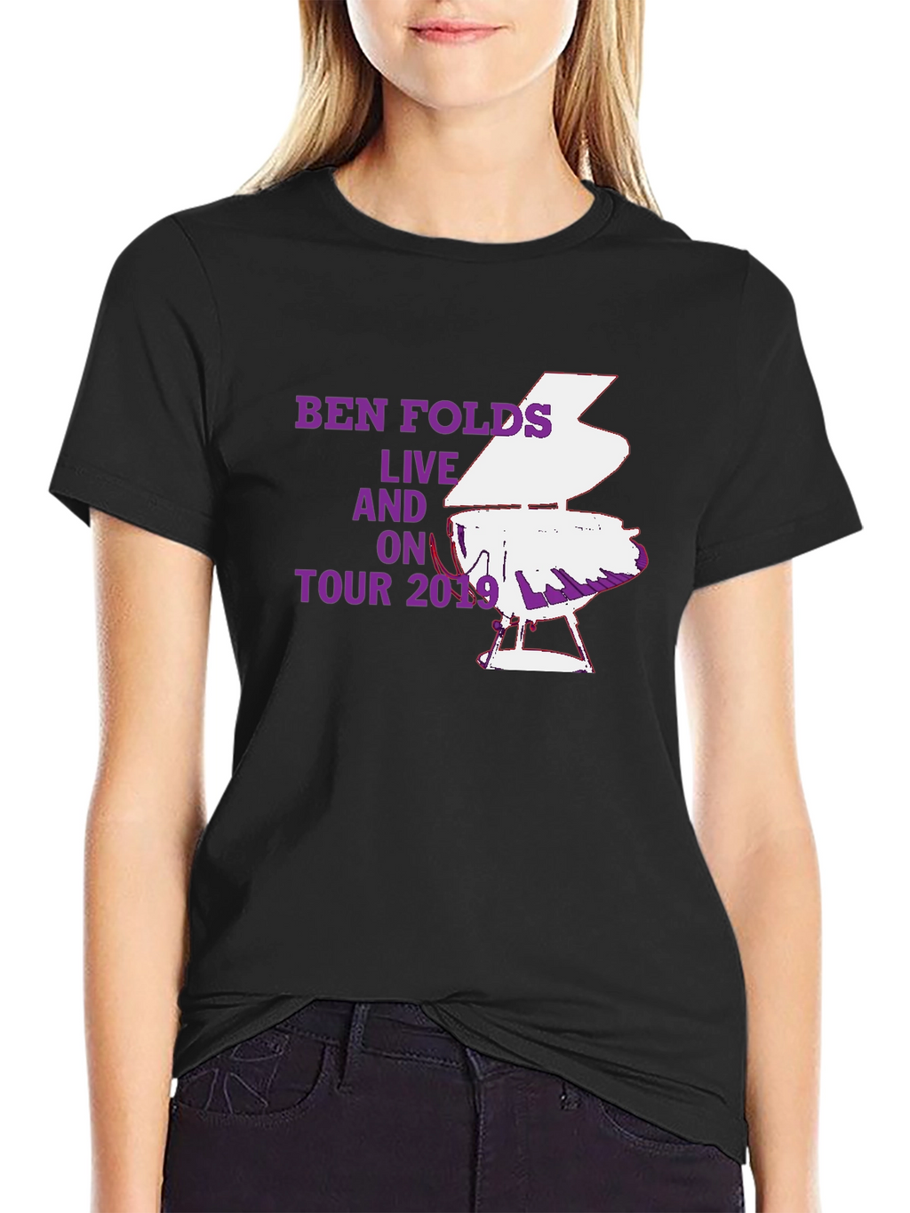 Ben Folds Live On Tour 2019 Black T-Shirt