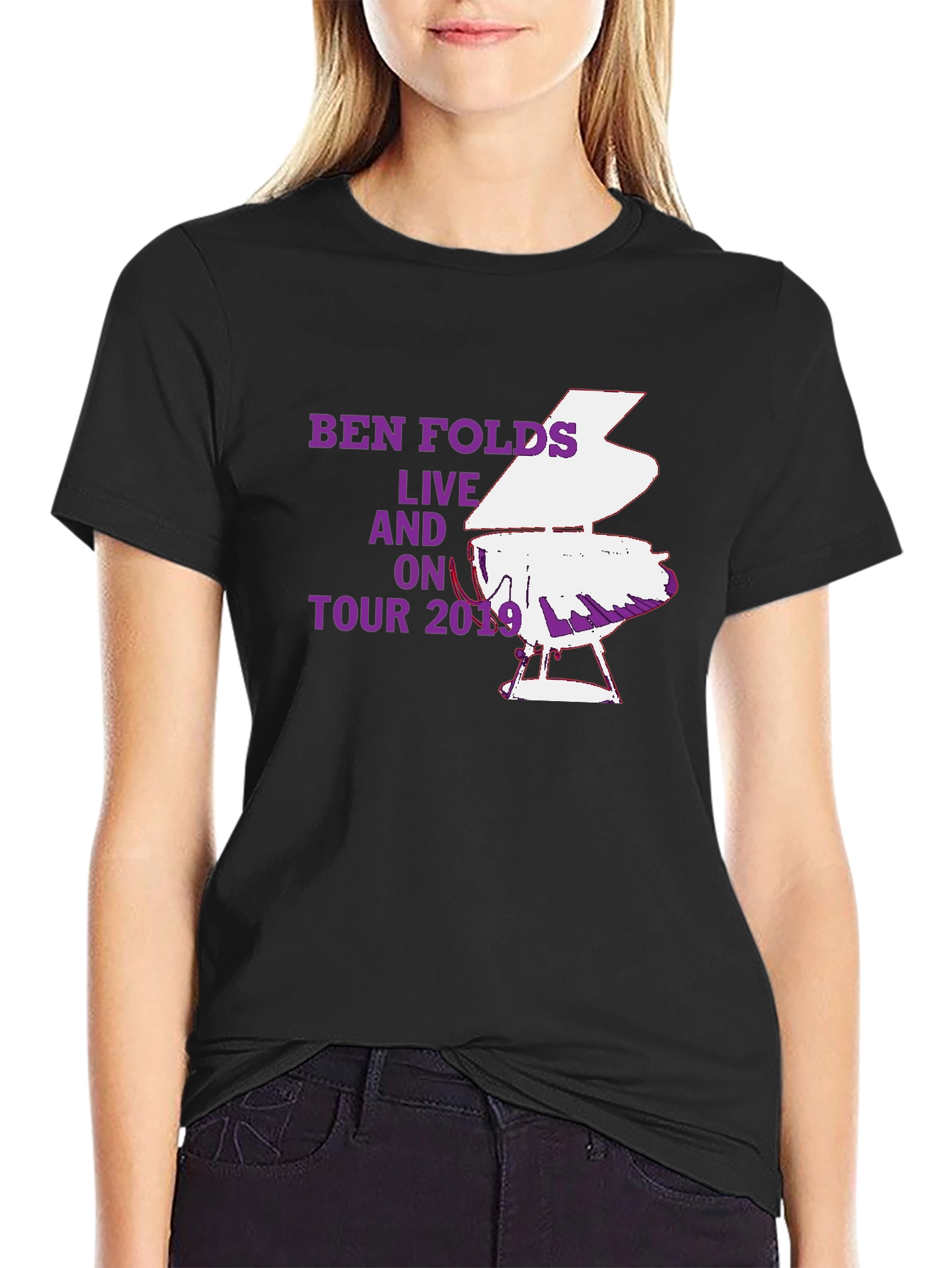 Ben Folds Live On Tour 2019 Black T-Shirt