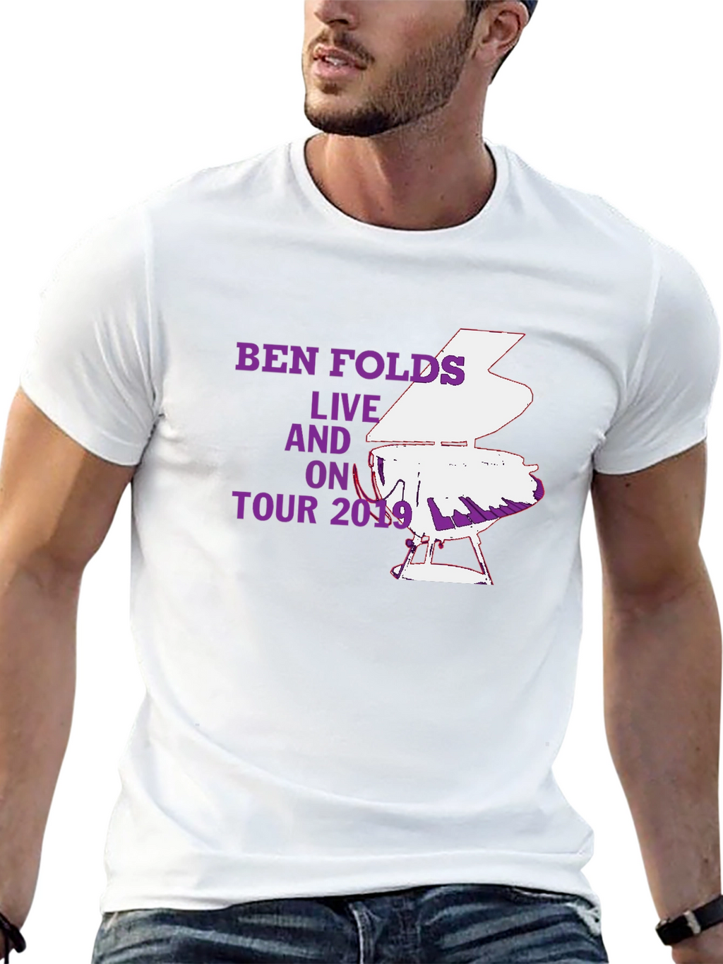 Ben Folds Live On Tour 2019 Black T-Shirt