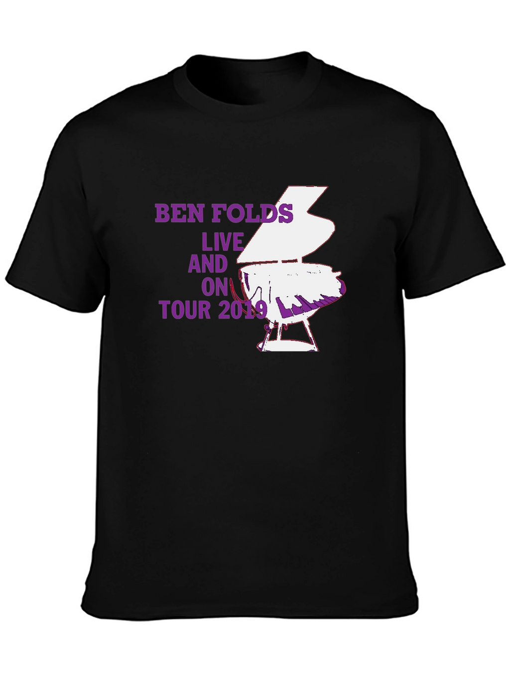 Ben Folds Live On Tour 2019 Black T-Shirt