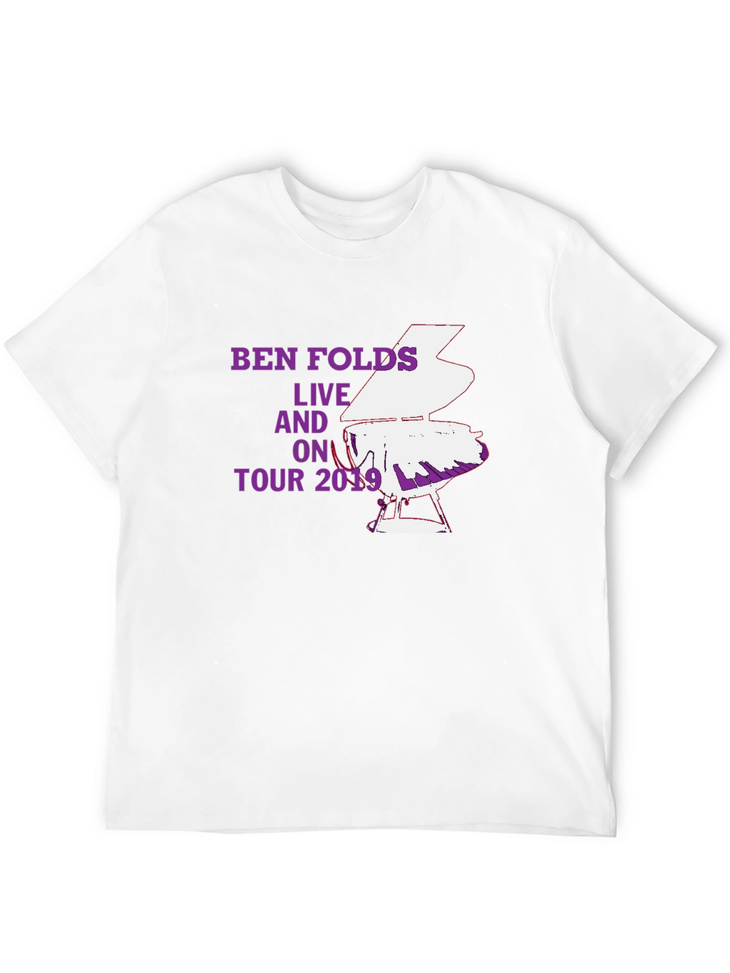 Ben Folds Live On Tour 2019 Black T-Shirt