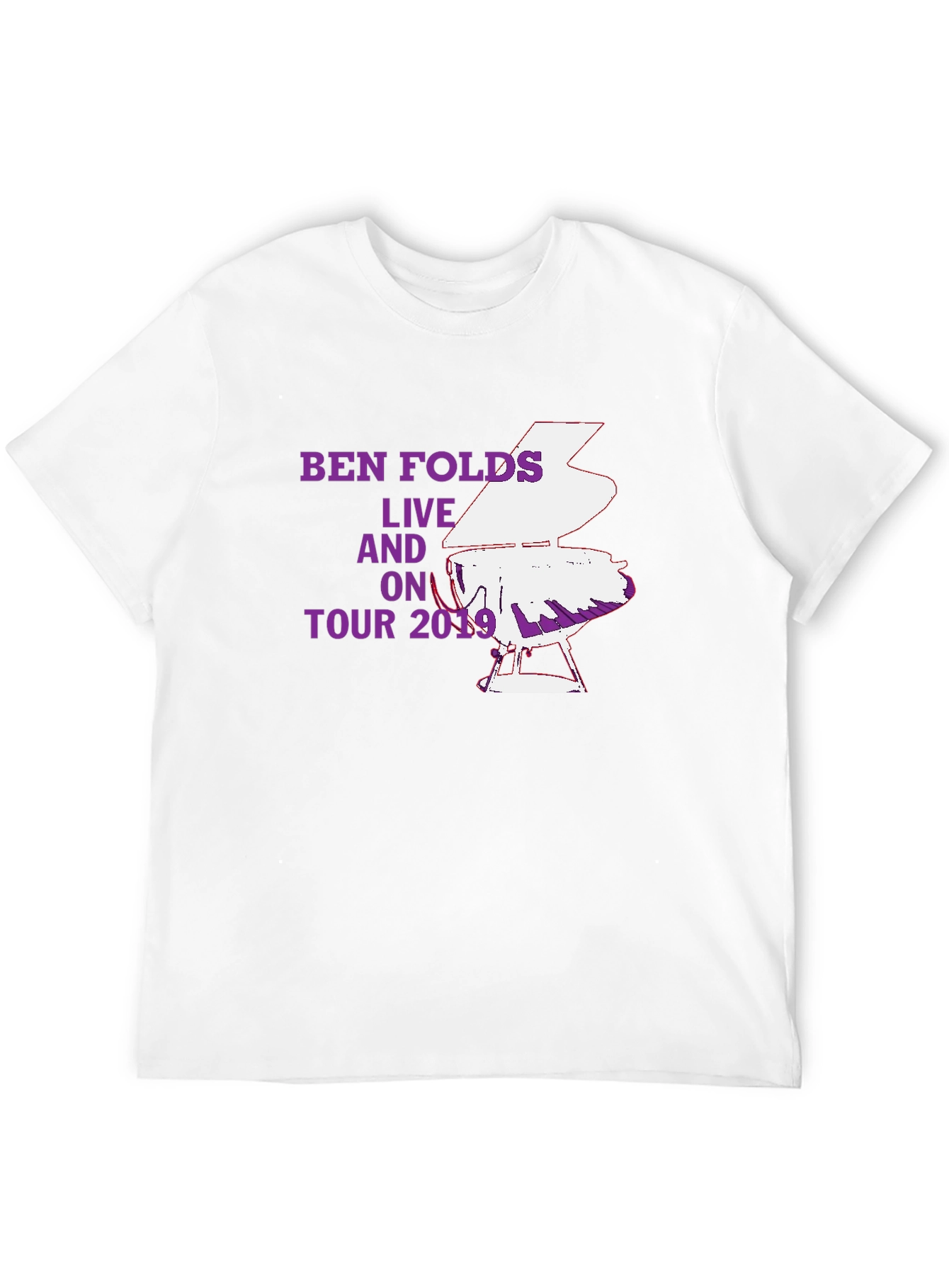 Ben Folds Live On Tour 2019 Black T-Shirt