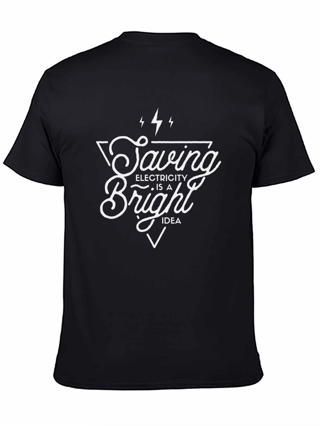Saving Electricity Bright Idea Black T-Shirt