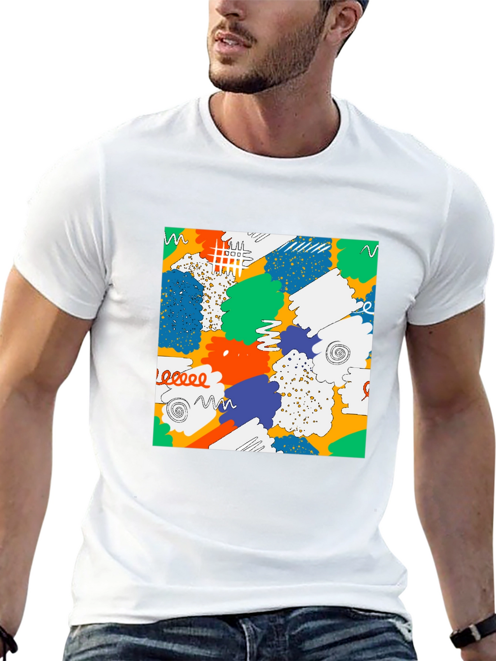 Abstract Pattern Graphic Tee - Unisex