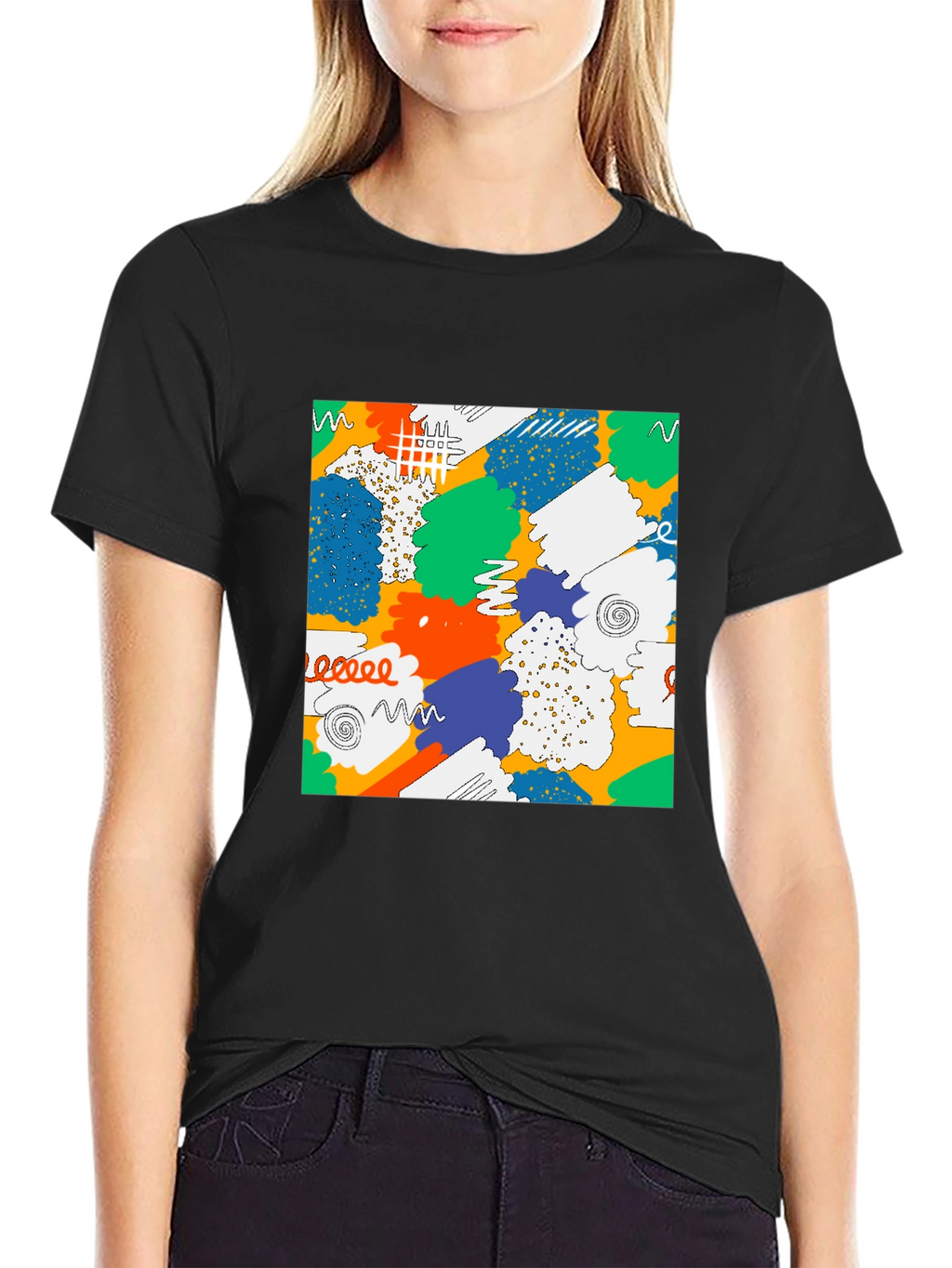 Abstract Pattern Graphic Tee - Unisex