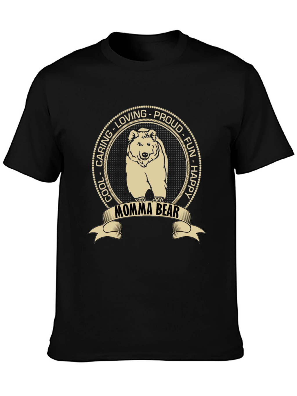 Momma Bear Graphic T-Shirt - Cool Caring Loving Proud