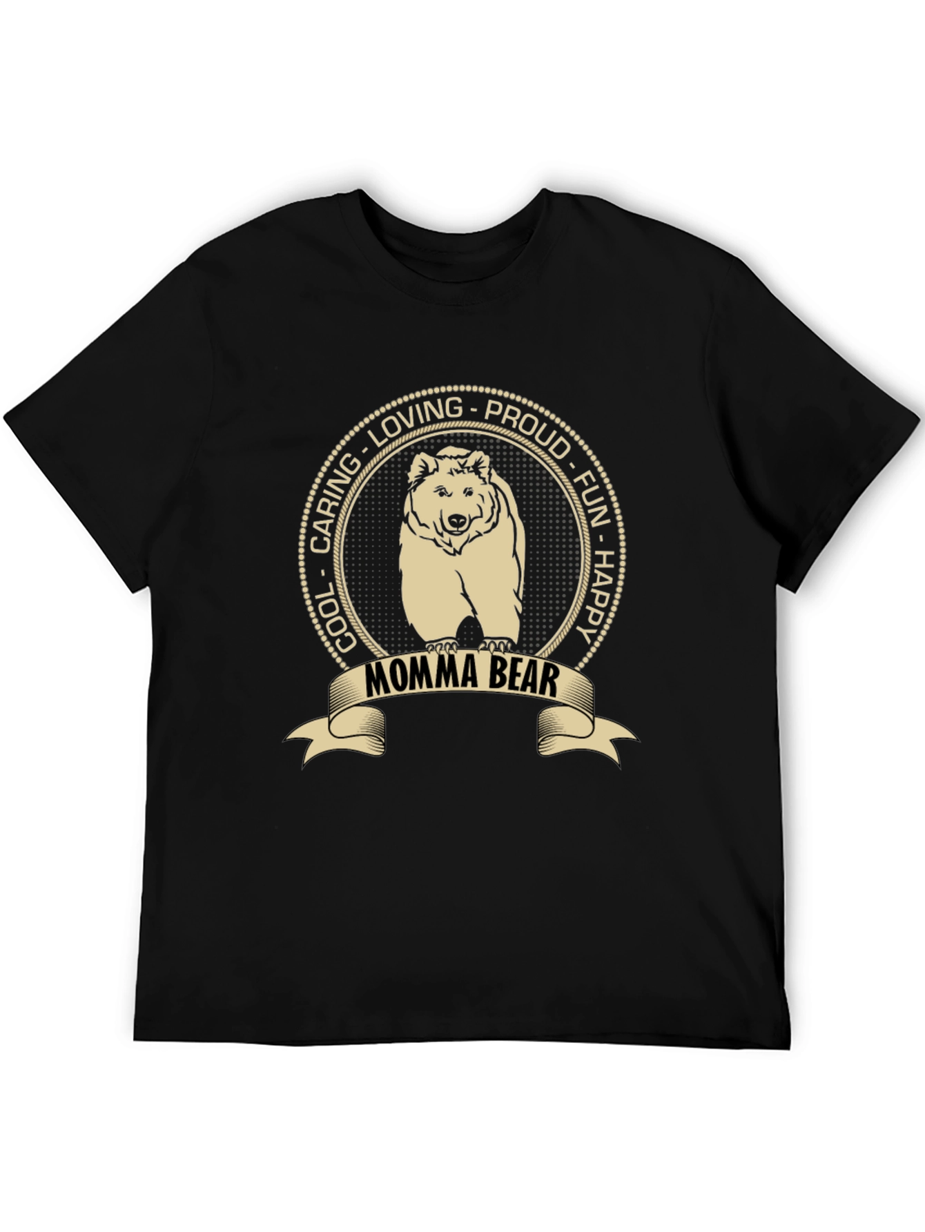 Momma Bear Graphic T-Shirt - Cool Caring Loving Proud