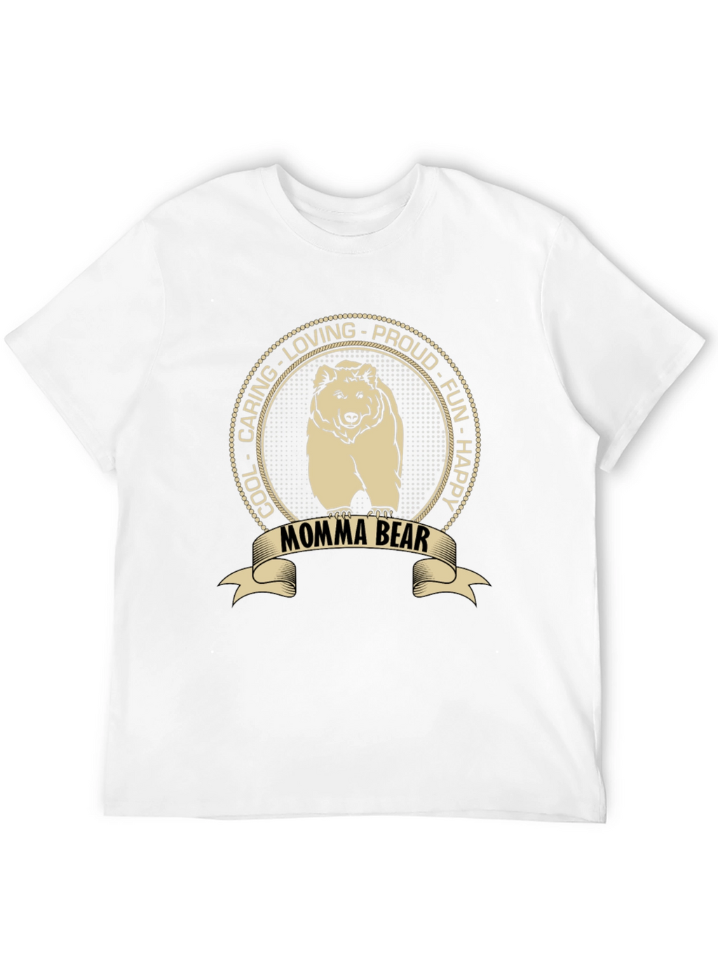 Momma Bear Graphic T-Shirt - Cool Caring Loving Proud