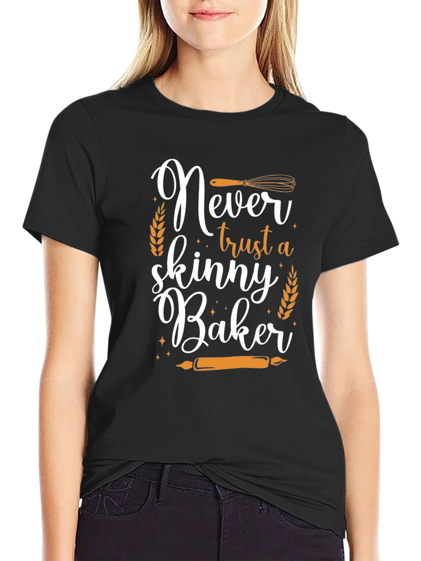 Never Trust a Skinny Baker Graphic Tee