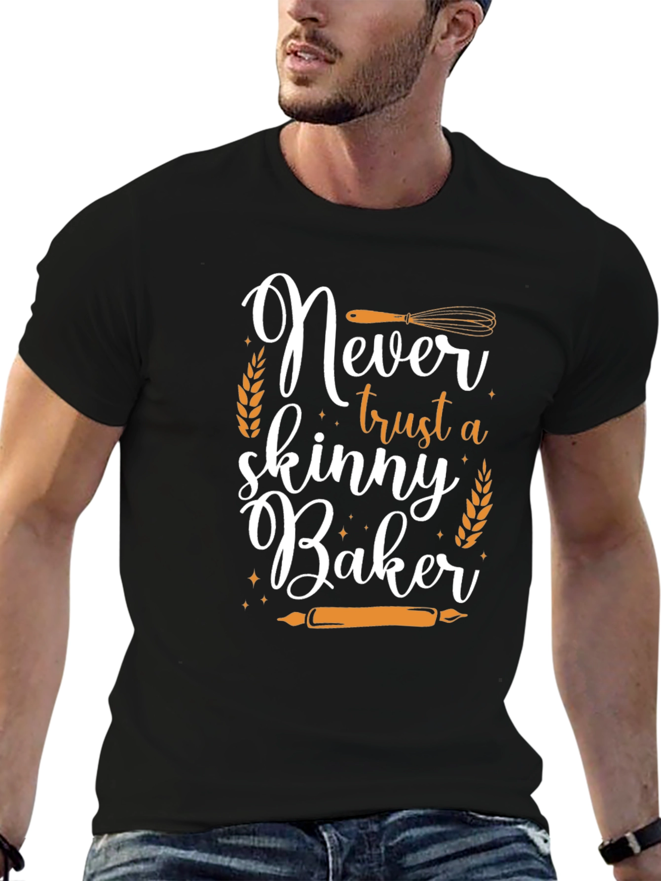 Never Trust a Skinny Baker Graphic Tee