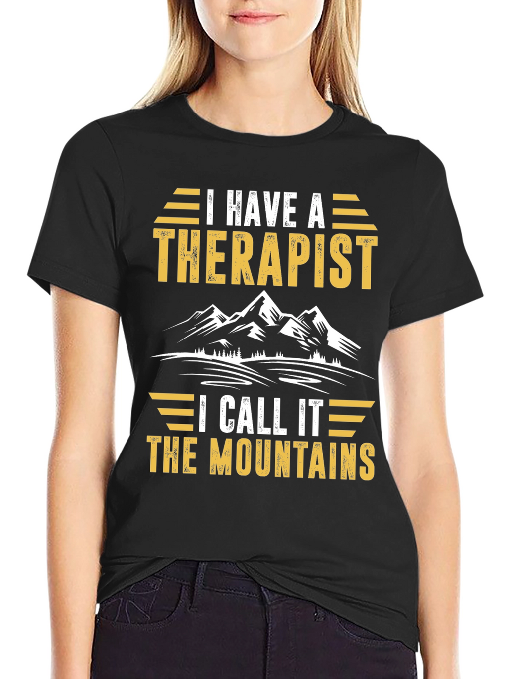 I Have A Therapist Mountains Graphic Tee