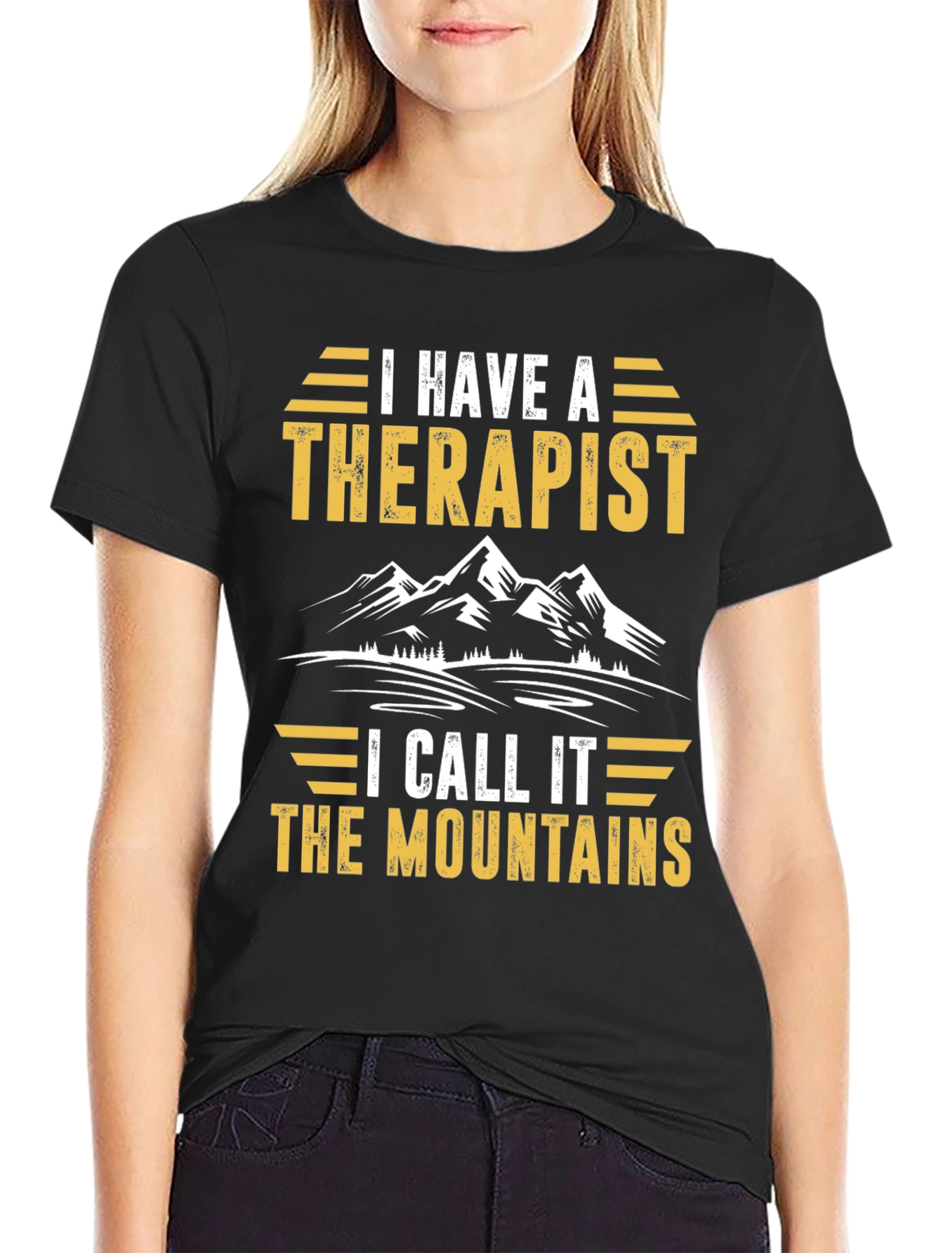 I Have A Therapist Mountains Graphic Tee