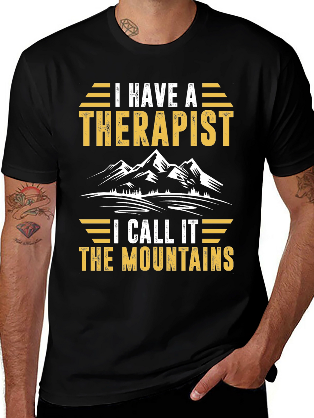 I Have A Therapist Mountains Graphic Tee