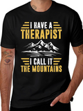 I Have A Therapist Mountains Graphic Tee