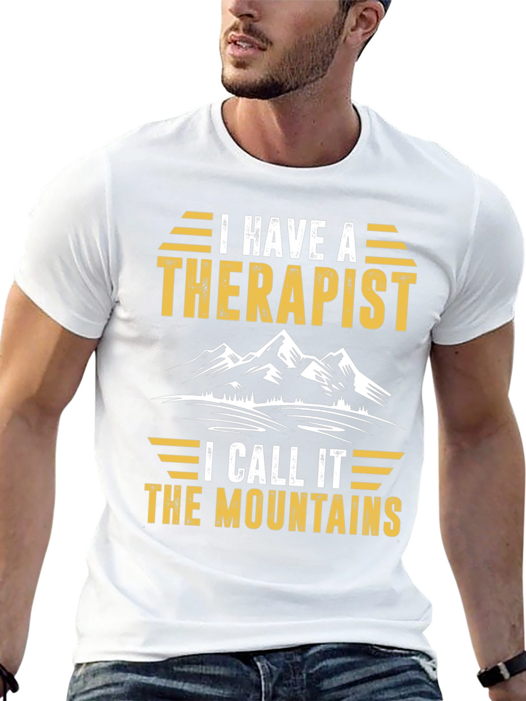 I Have A Therapist Mountains Graphic Tee