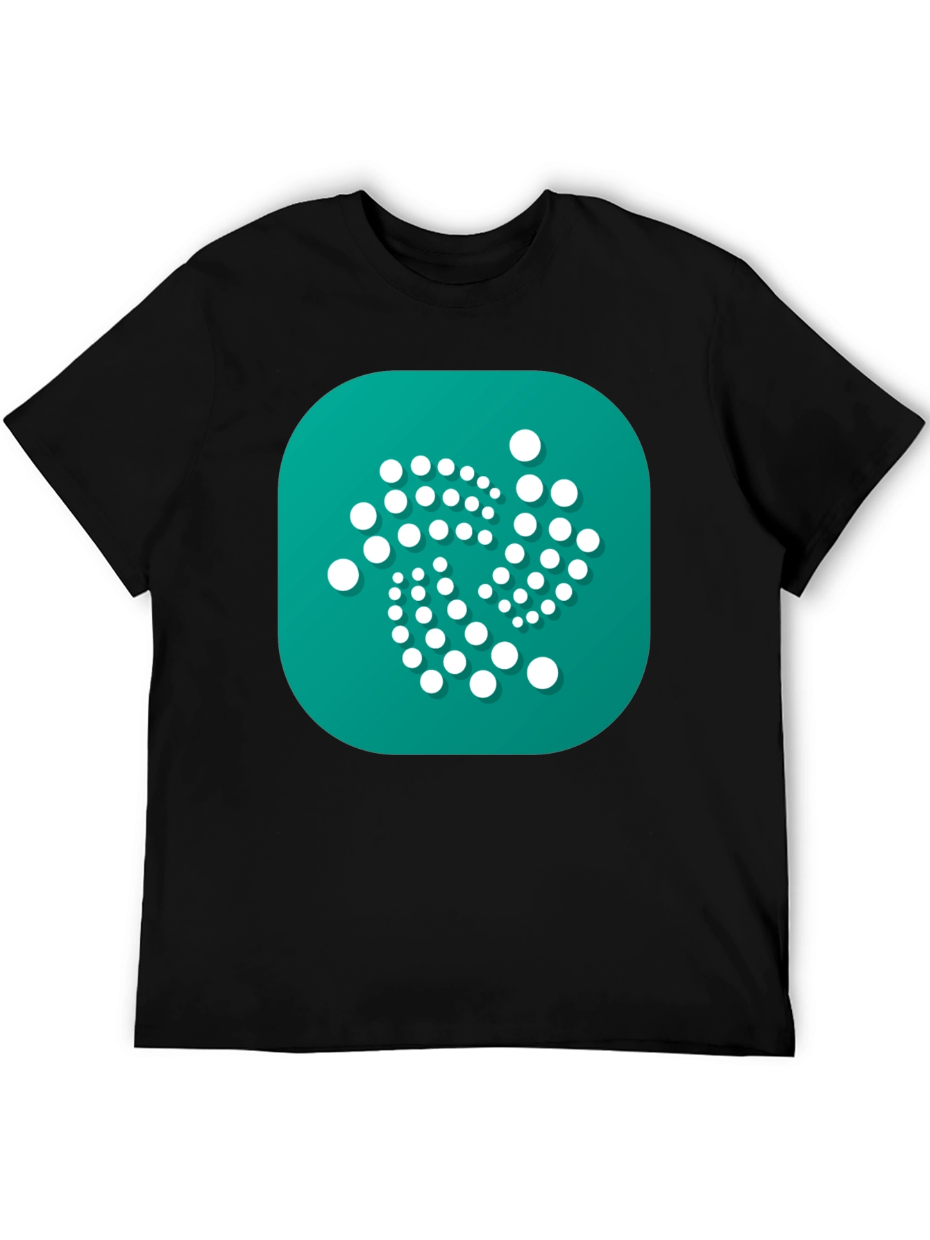 IOTA Crypto Black T-Shirt - Modern Digital Currency Design