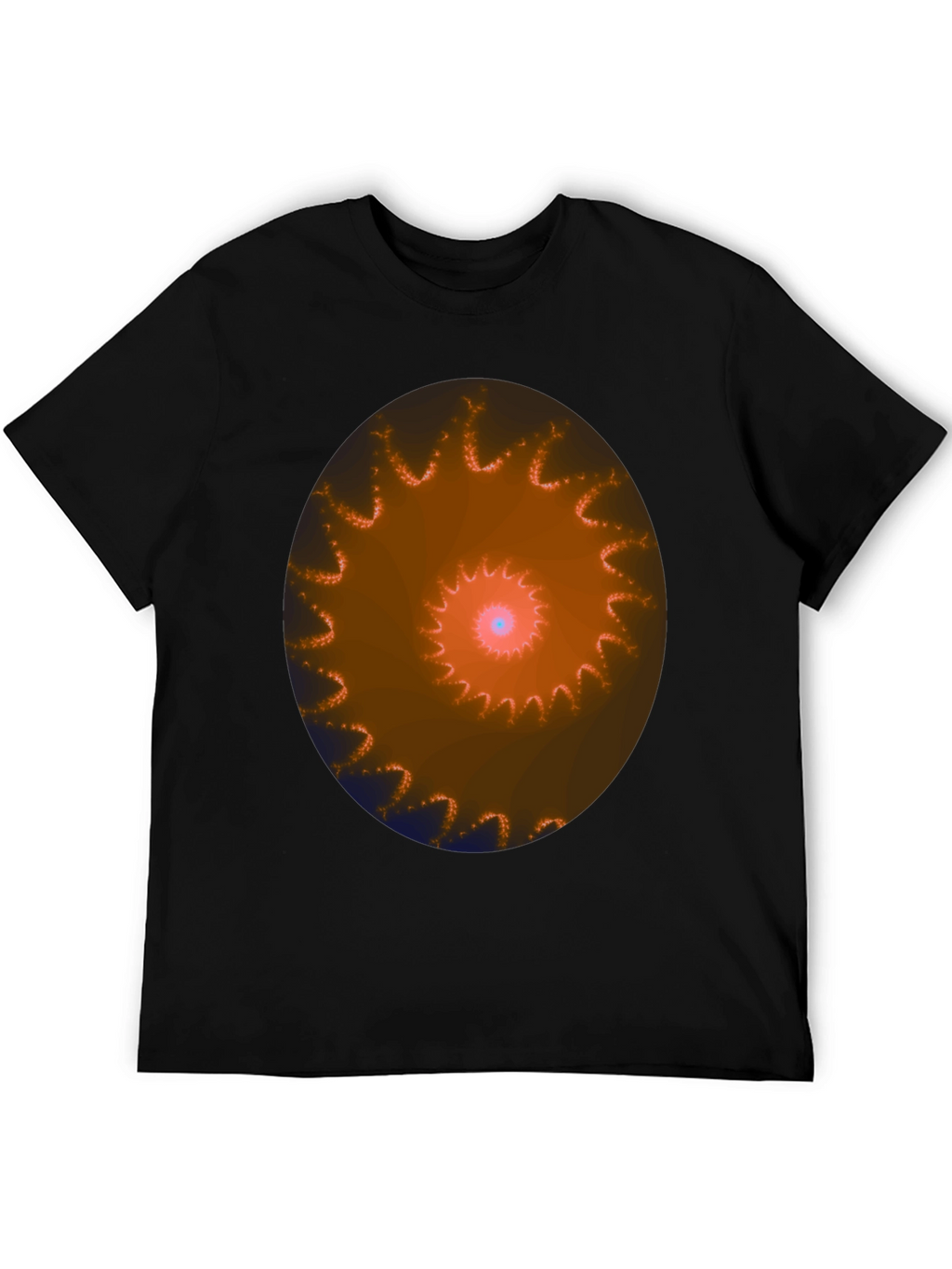 Spiral Graphic Black T-Shirt