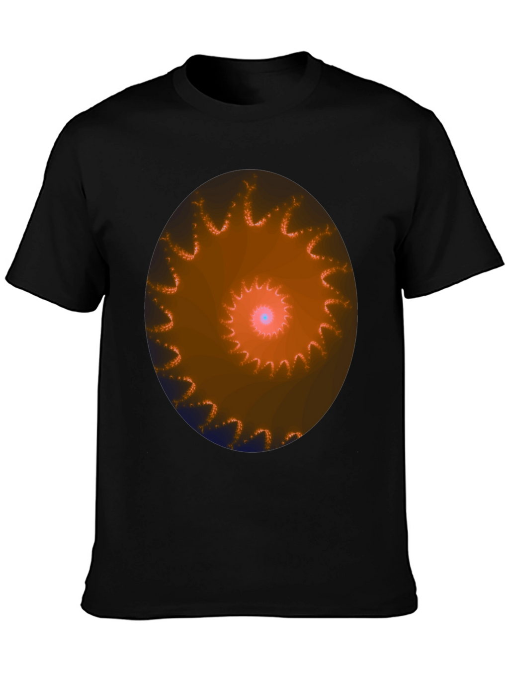 Spiral Graphic Black T-Shirt