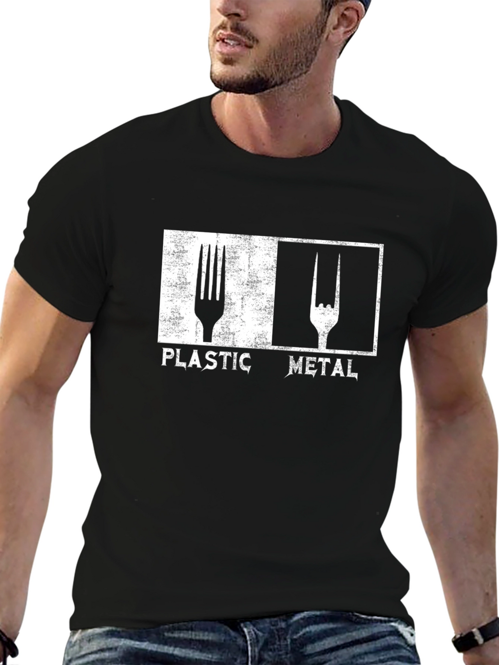 Plastic Metal Graphic T-Shirt - Music Lover Tee