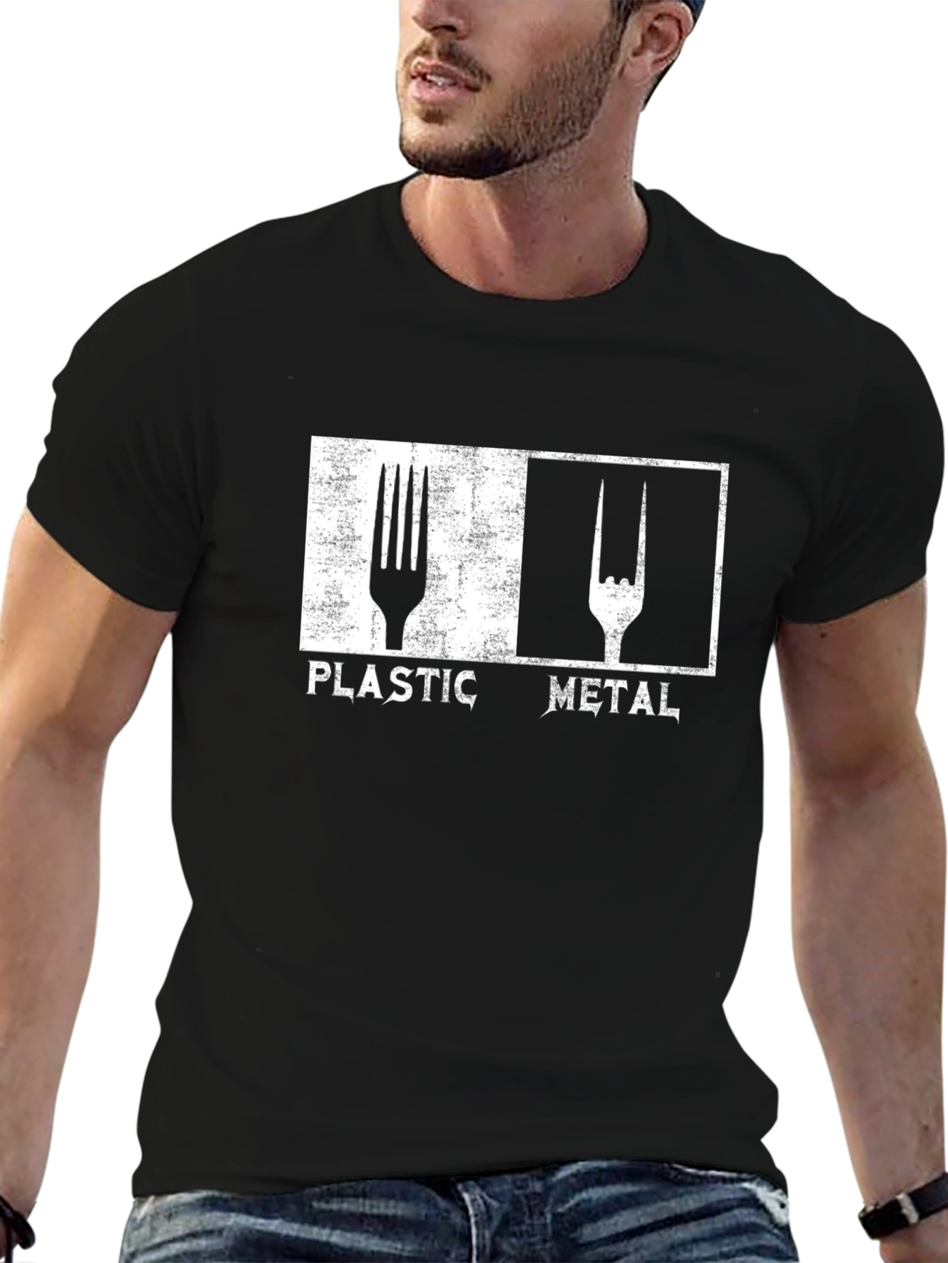 Plastic Metal Graphic T-Shirt - Music Lover Tee