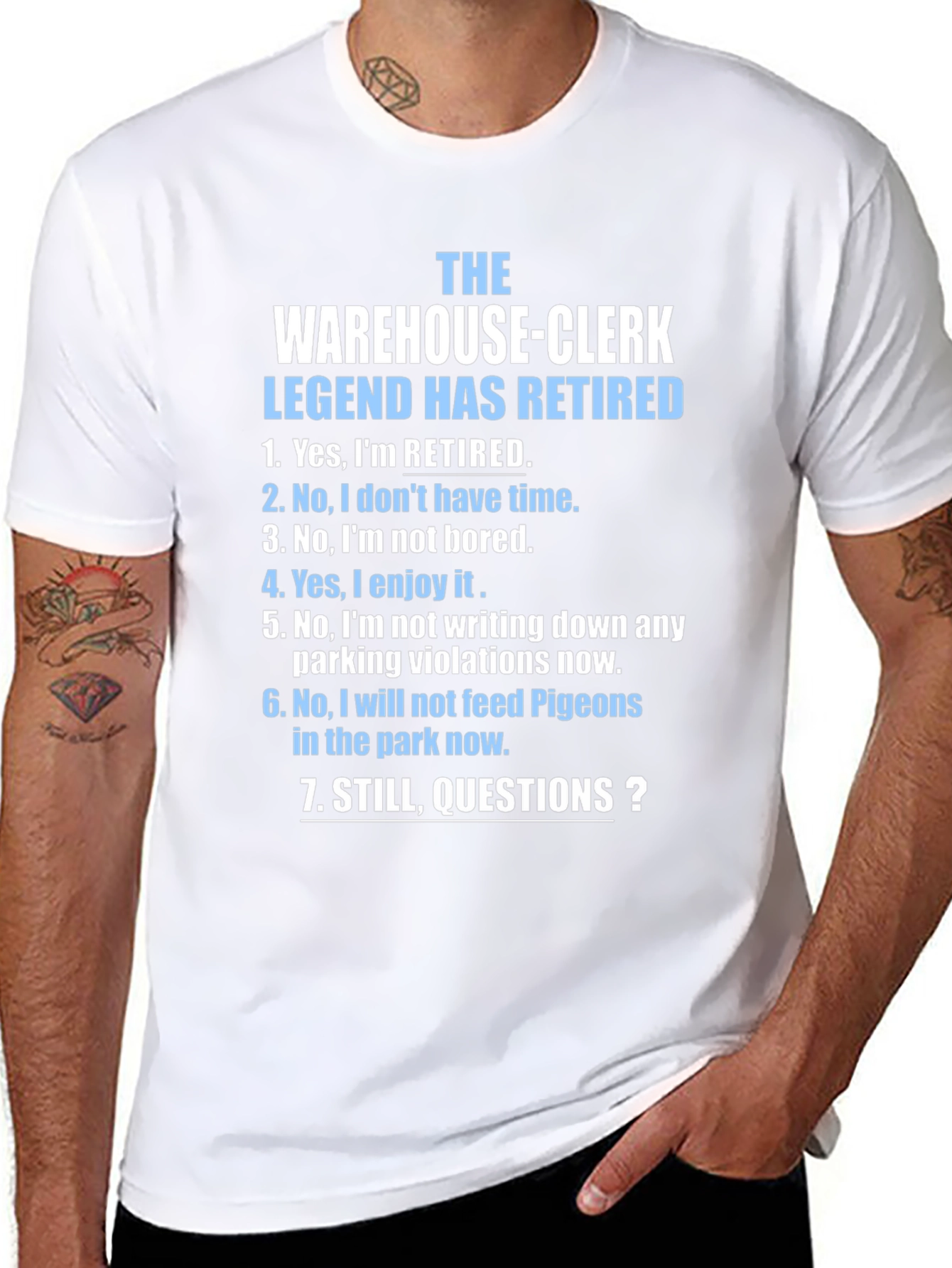 Retired Warehouse-Clerk T-Shirt - Legend Has Retired