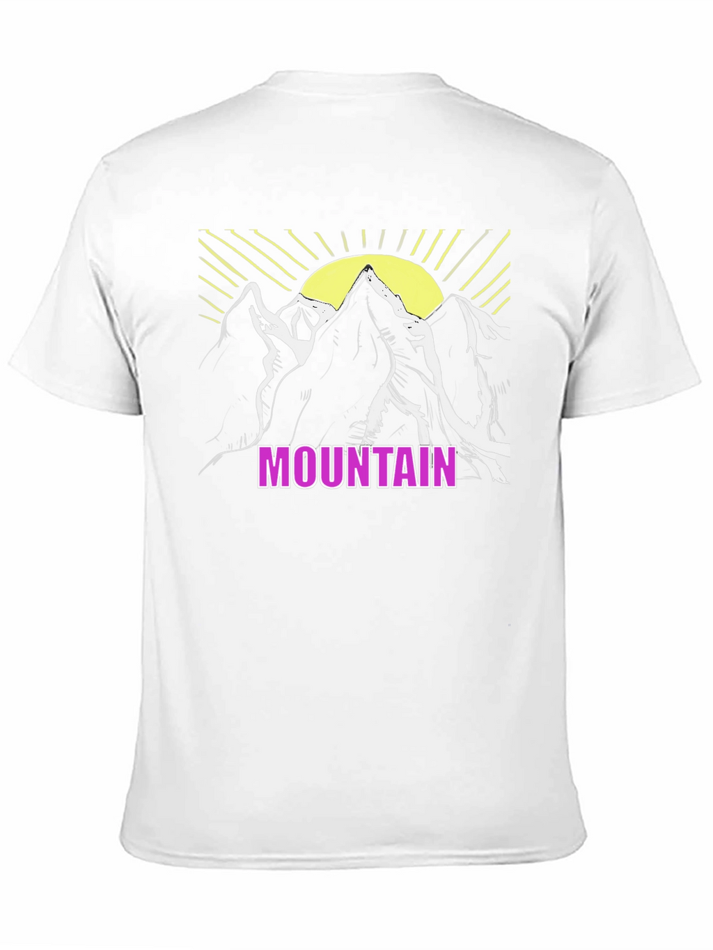 Mountain Graphic T-Shirt - Black Casual Tee