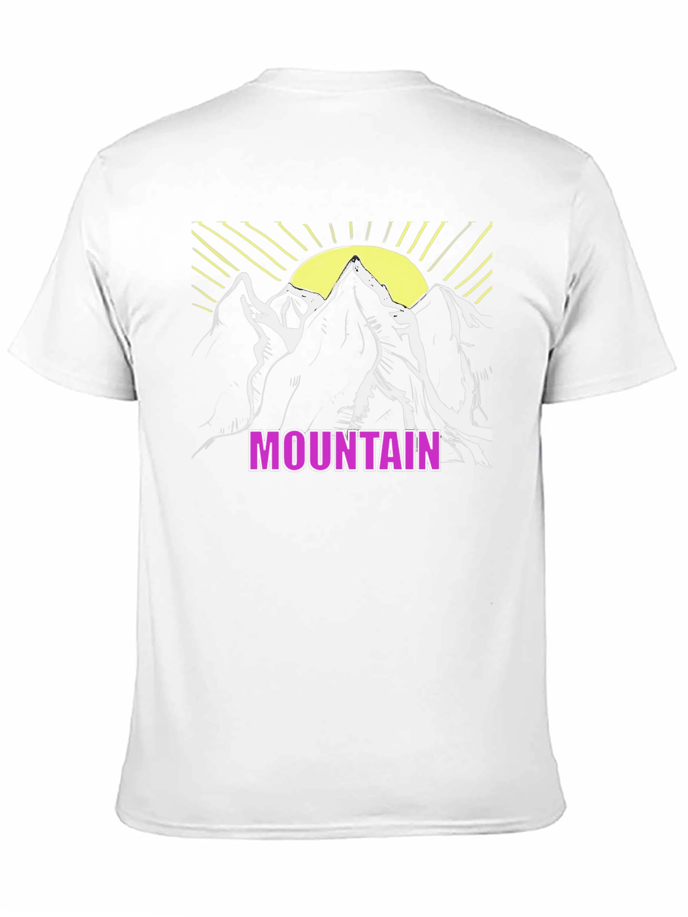 Mountain Graphic T-Shirt - Black Casual Tee