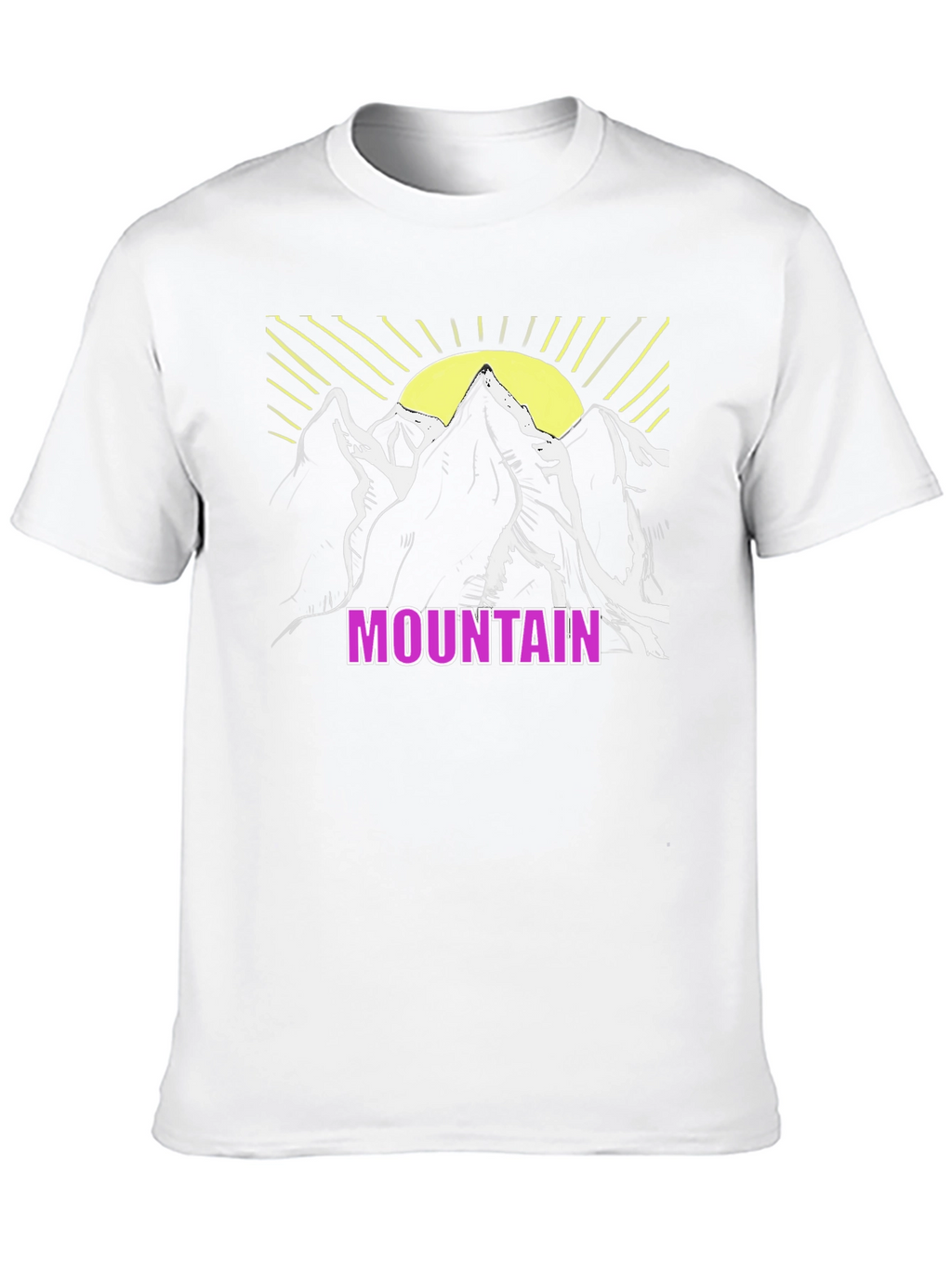 Mountain Graphic T-Shirt - Black Casual Tee