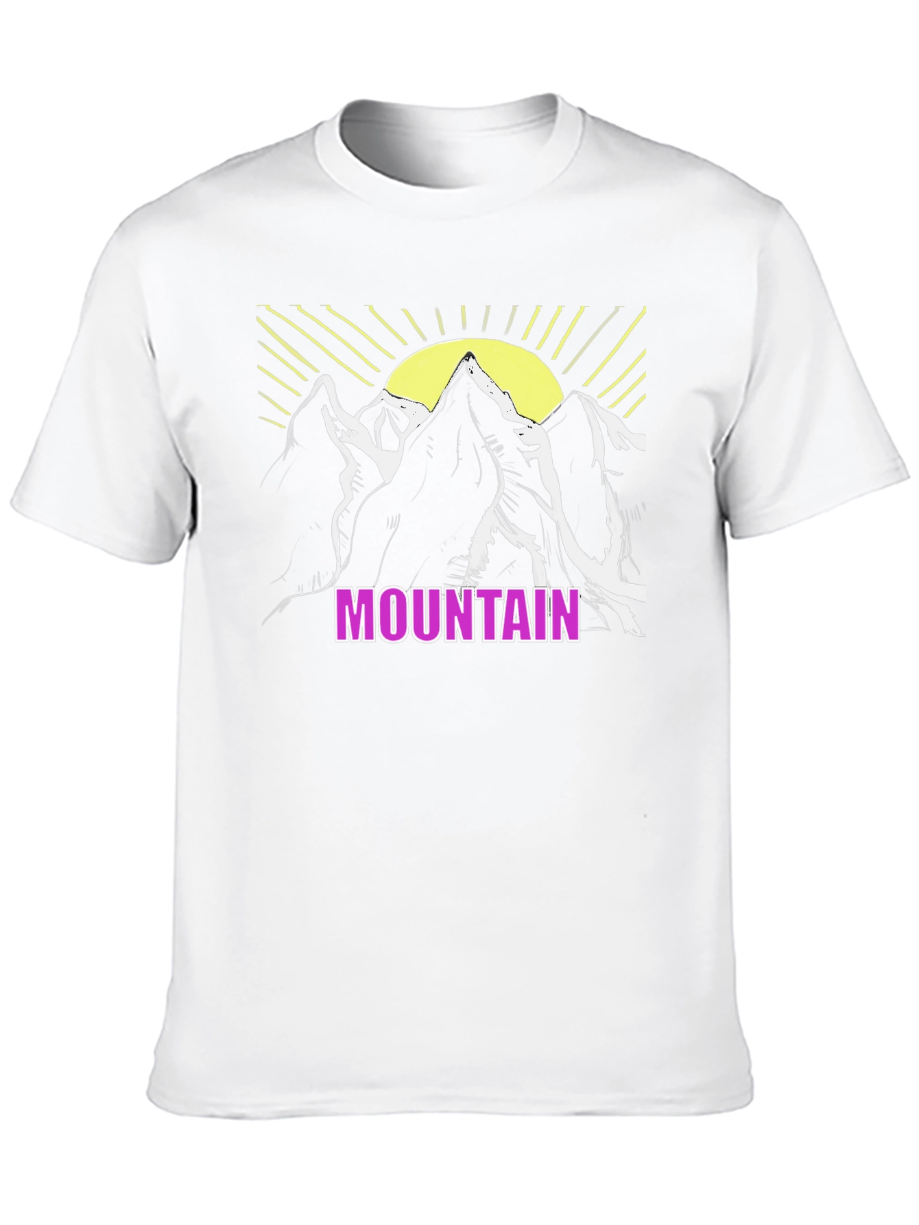 Mountain Graphic T-Shirt - Black Casual Tee