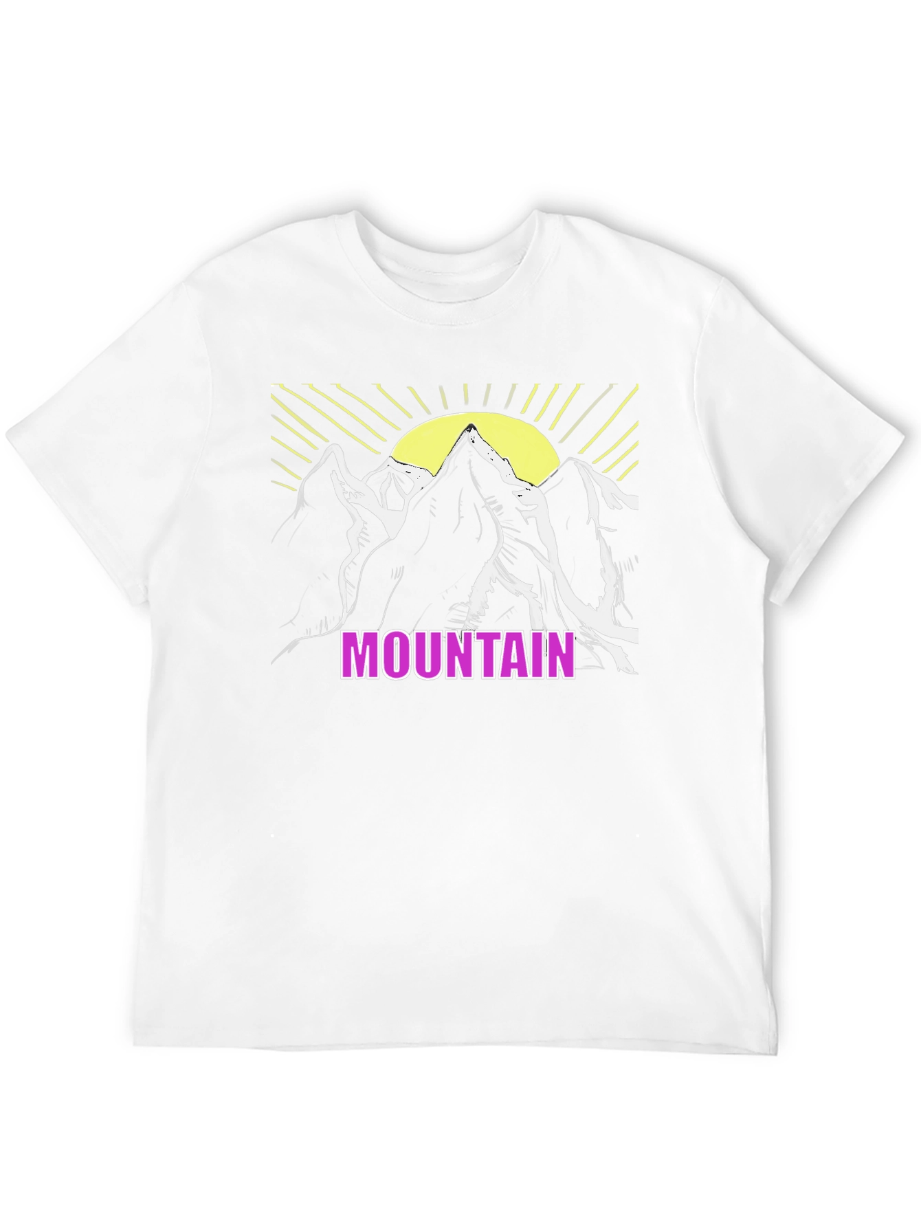 Mountain Graphic T-Shirt - Black Casual Tee