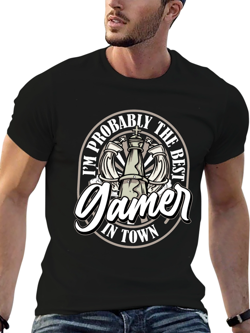 Im Probably the Best Gamer In Town T-Shirt