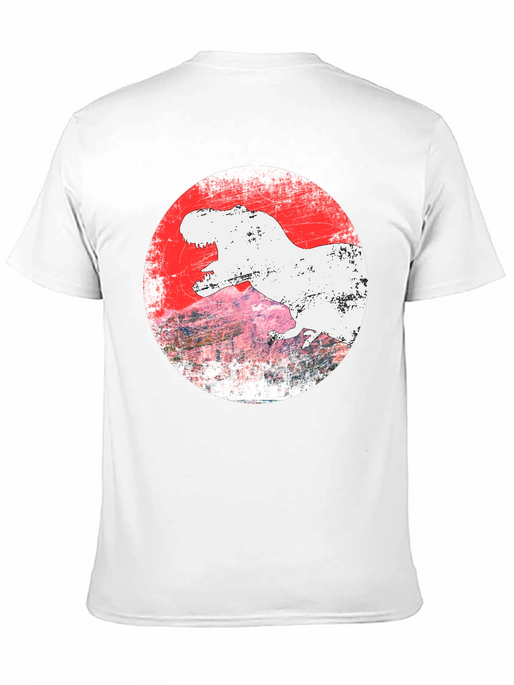 Dino Graphic Tee - T-Rex Grunge Design