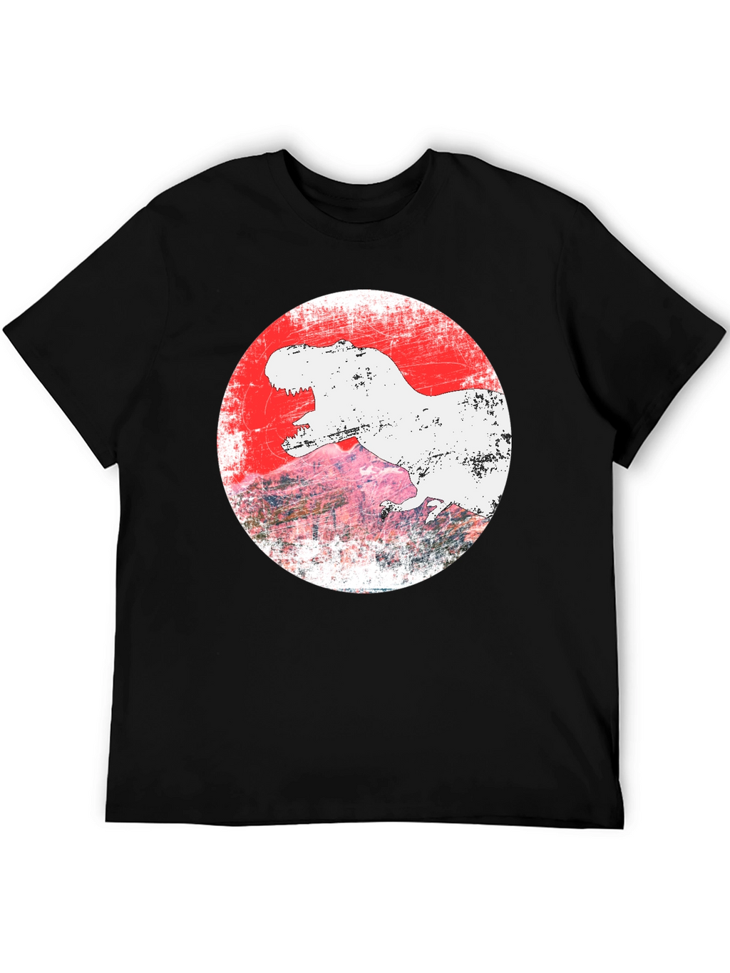 Dino Graphic Tee - T-Rex Grunge Design