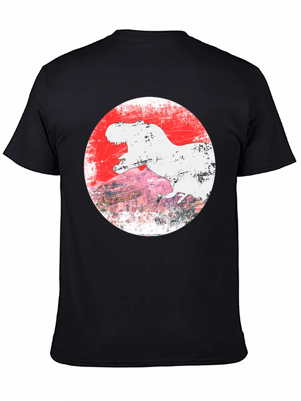 Dino Graphic Tee - T-Rex Grunge Design