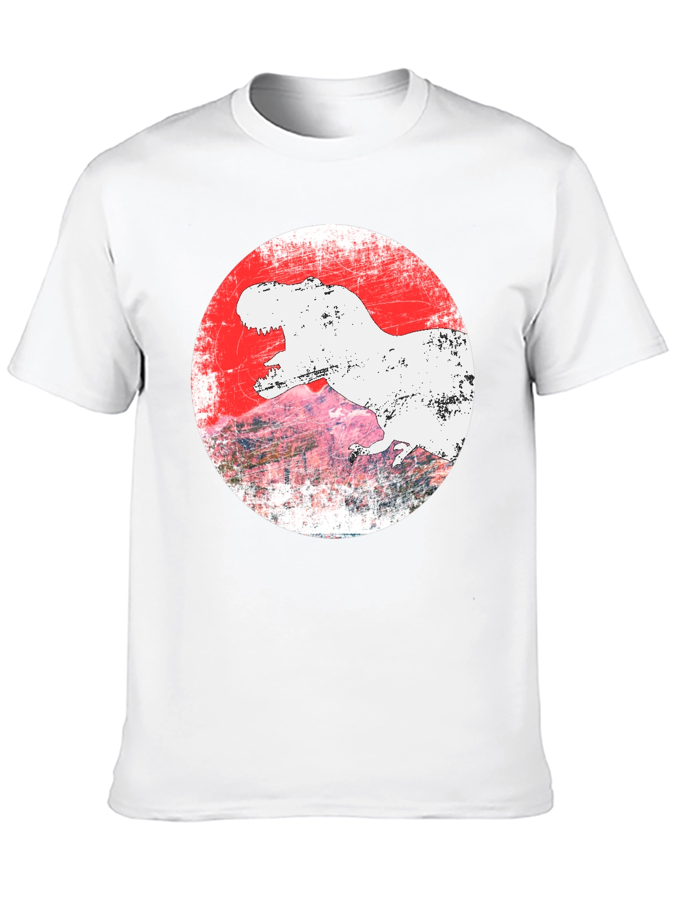 Dino Graphic Tee - T-Rex Grunge Design