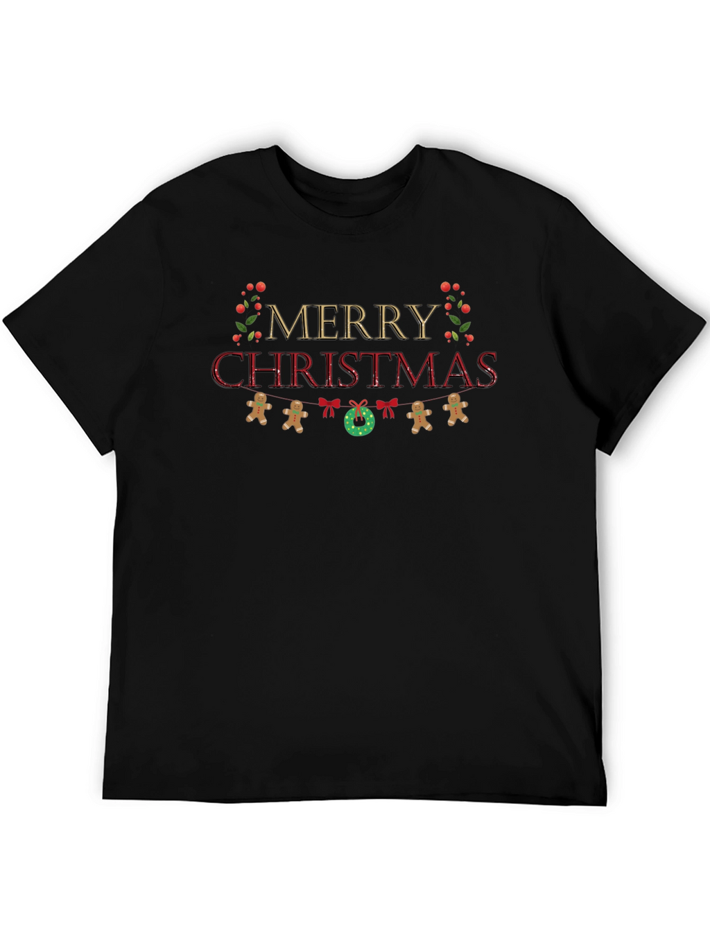 Festive Merry Christmas Graphic T-Shirt