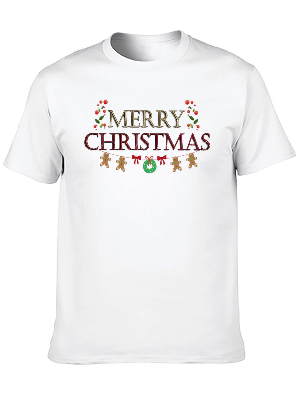 Festive Merry Christmas Graphic T-Shirt
