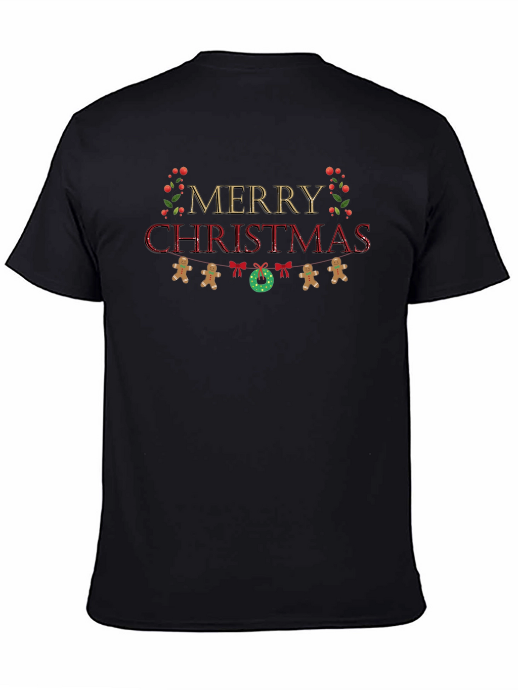 Festive Merry Christmas Graphic T-Shirt