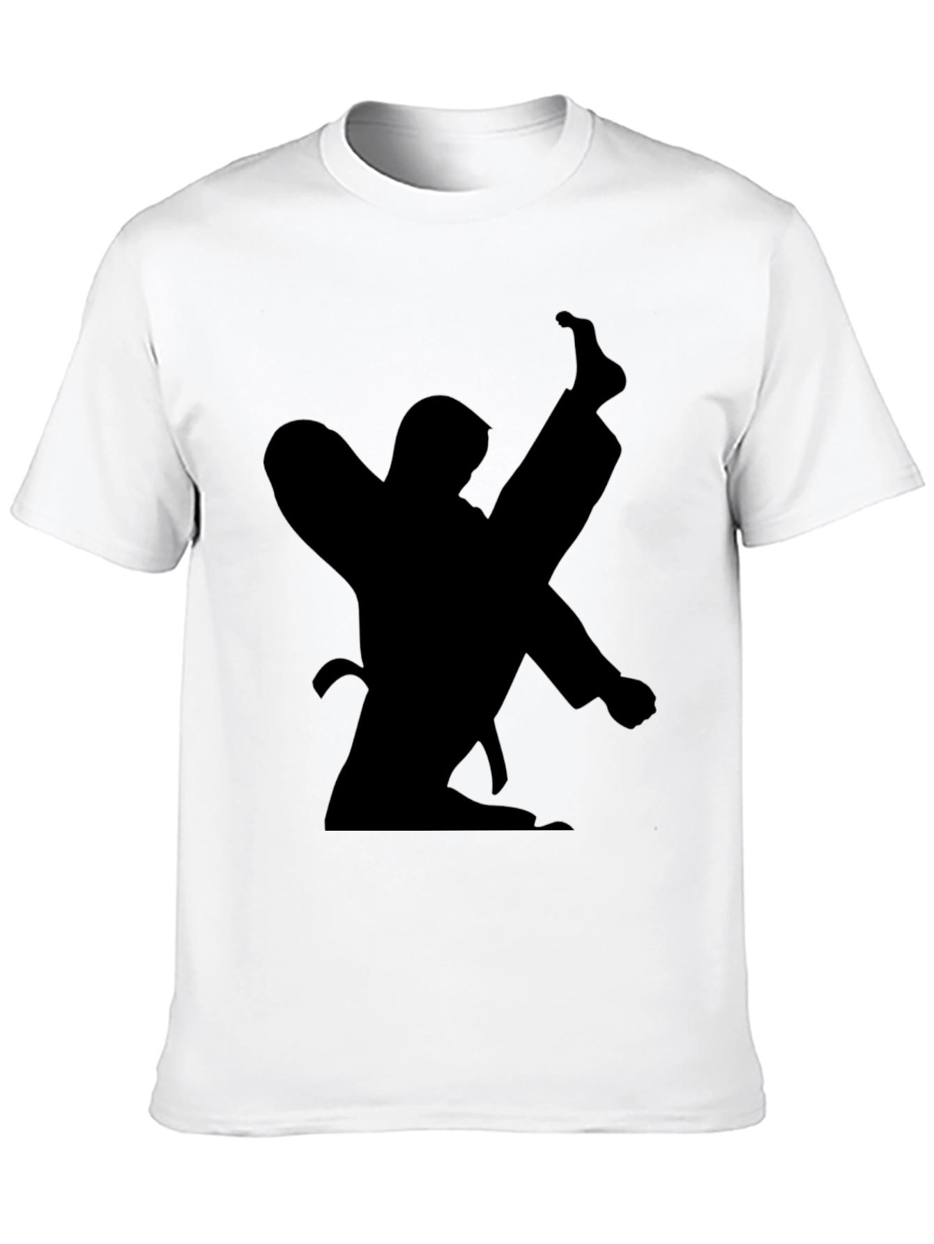 Karate Silhouette Black T-Shirt