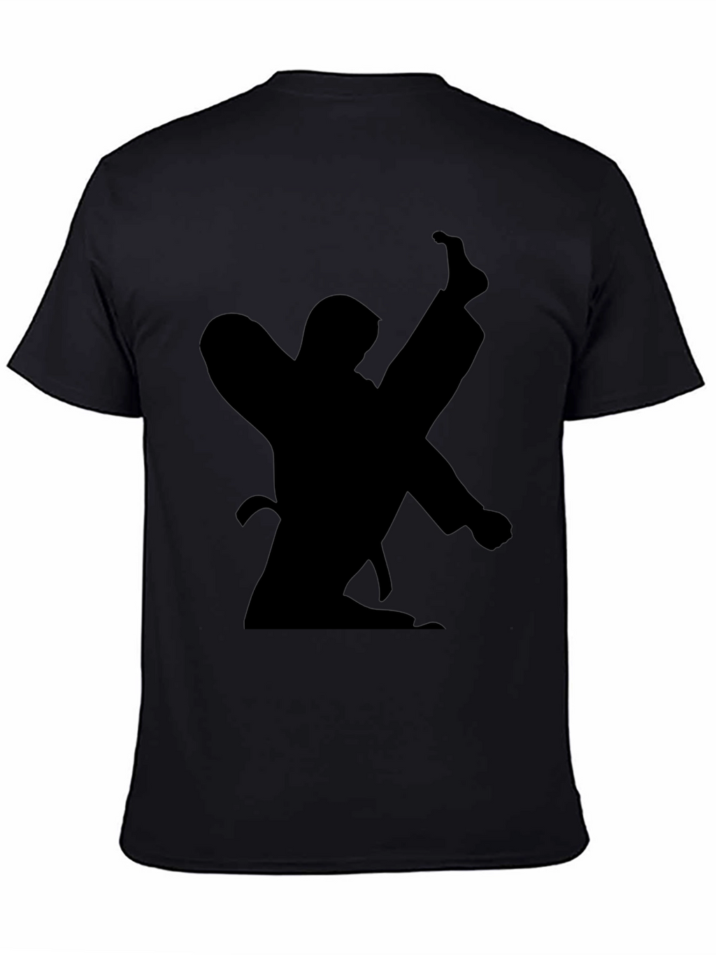 Karate Silhouette Black T-Shirt