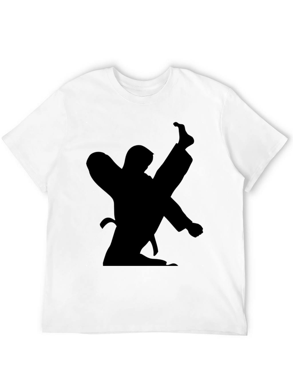 Karate Silhouette Black T-Shirt