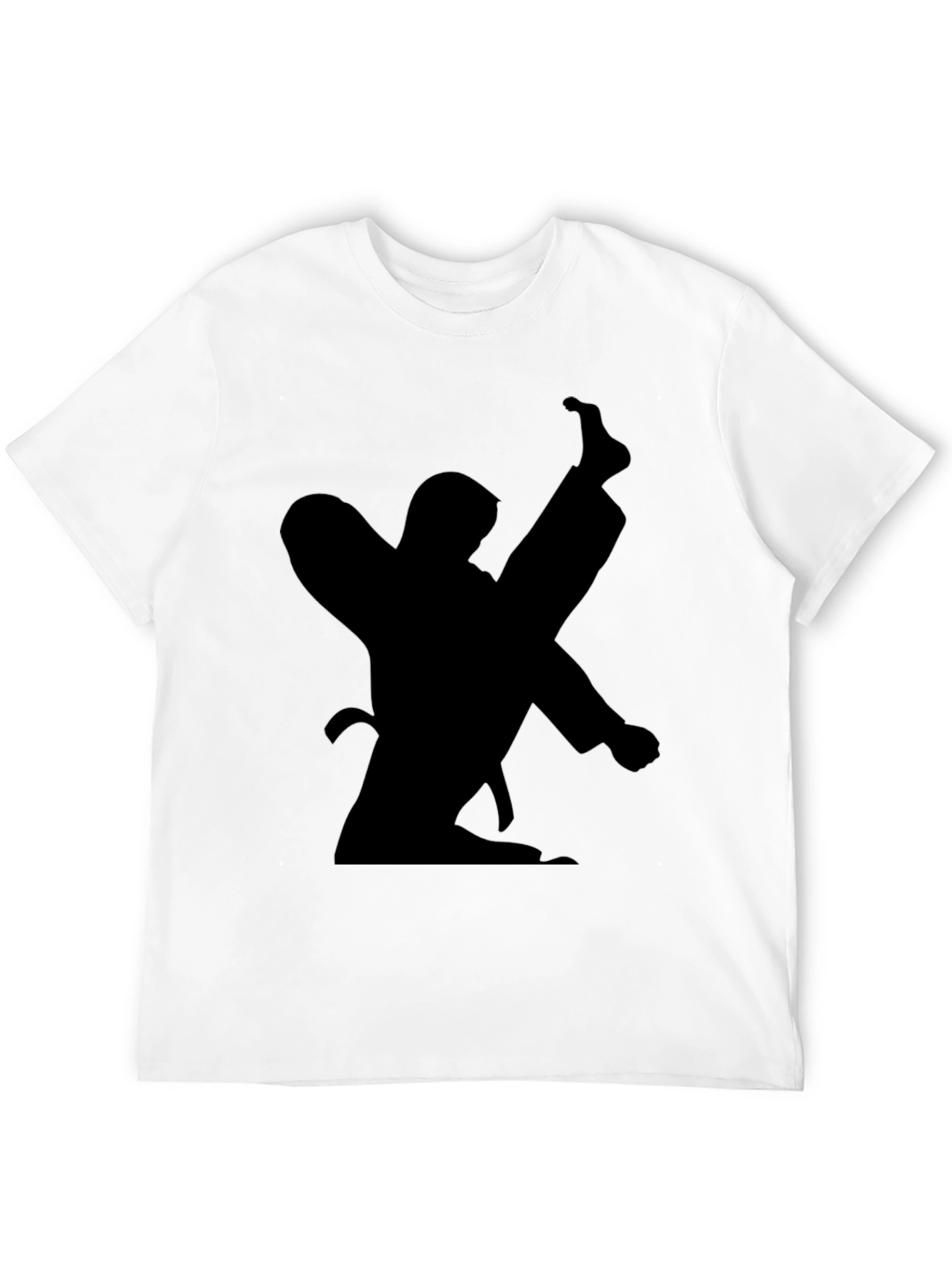 Karate Silhouette Black T-Shirt