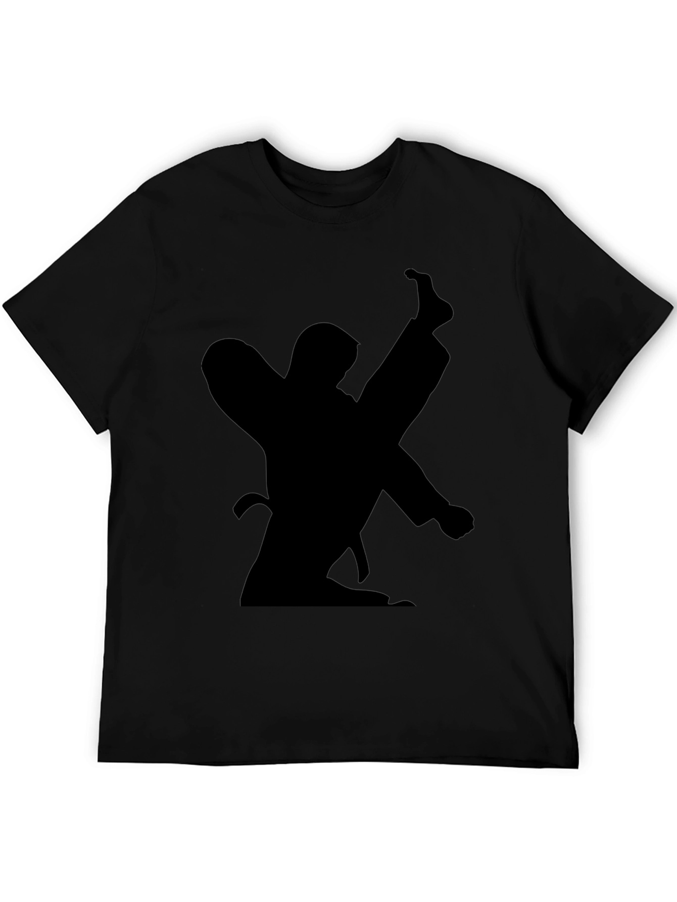 Karate Silhouette Black T-Shirt