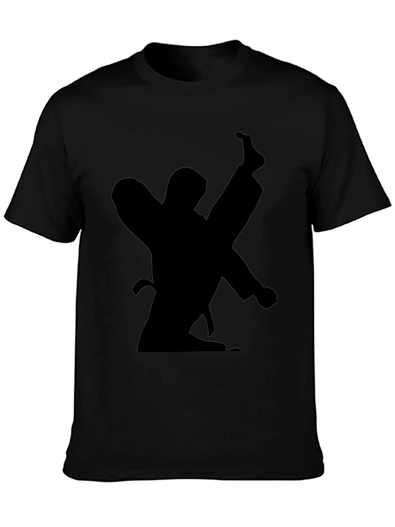 Karate Silhouette Black T-Shirt