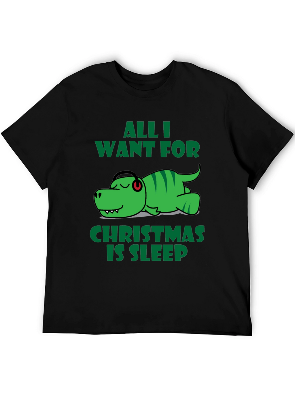 Funny Dinosaur Christmas Sleep T-Shirt