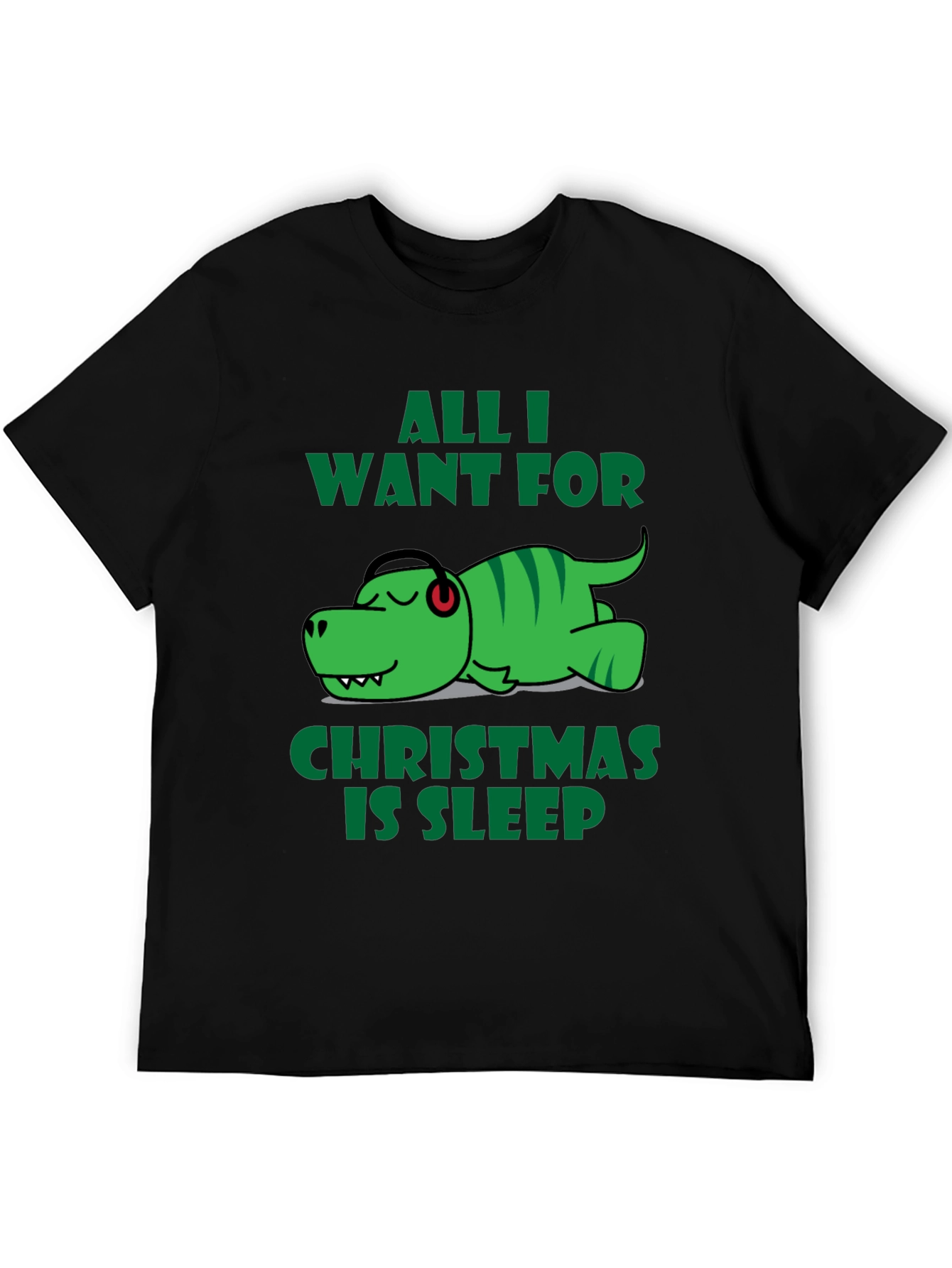 Funny Dinosaur Christmas Sleep T-Shirt