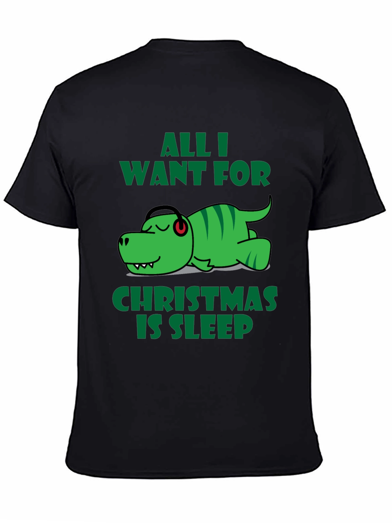 Funny Dinosaur Christmas Sleep T-Shirt