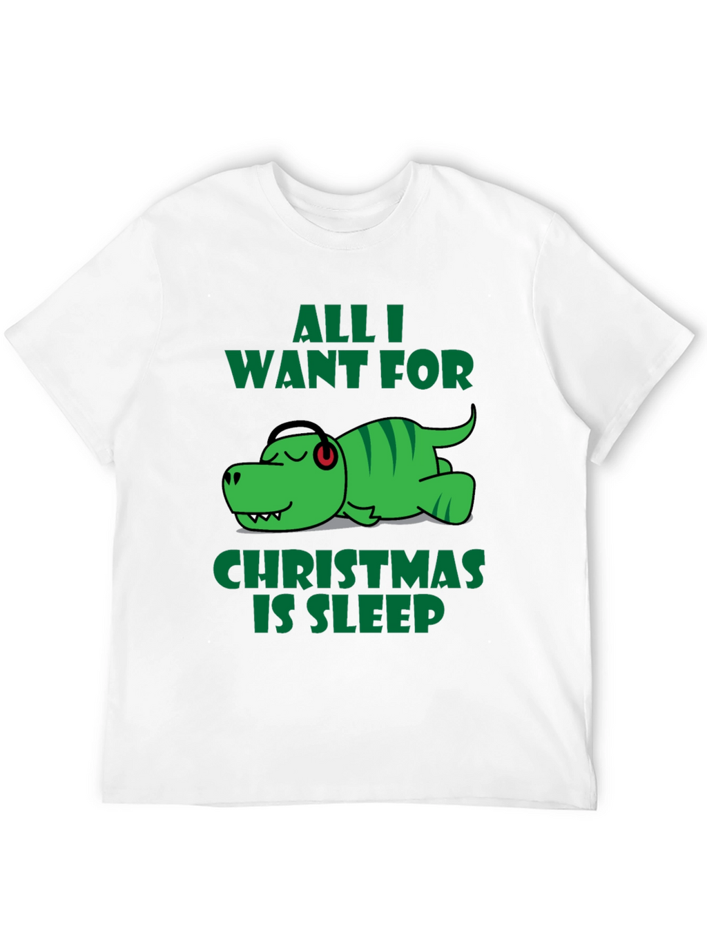 Funny Dinosaur Christmas Sleep T-Shirt